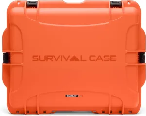 Nanuk 960 Survival Gear Storage Case w/Wheels-for Preppers, Survivalist, First Aid and Emergencies - Waterproof, Dustproof, and Impact Resistant-Empty (Orange)
