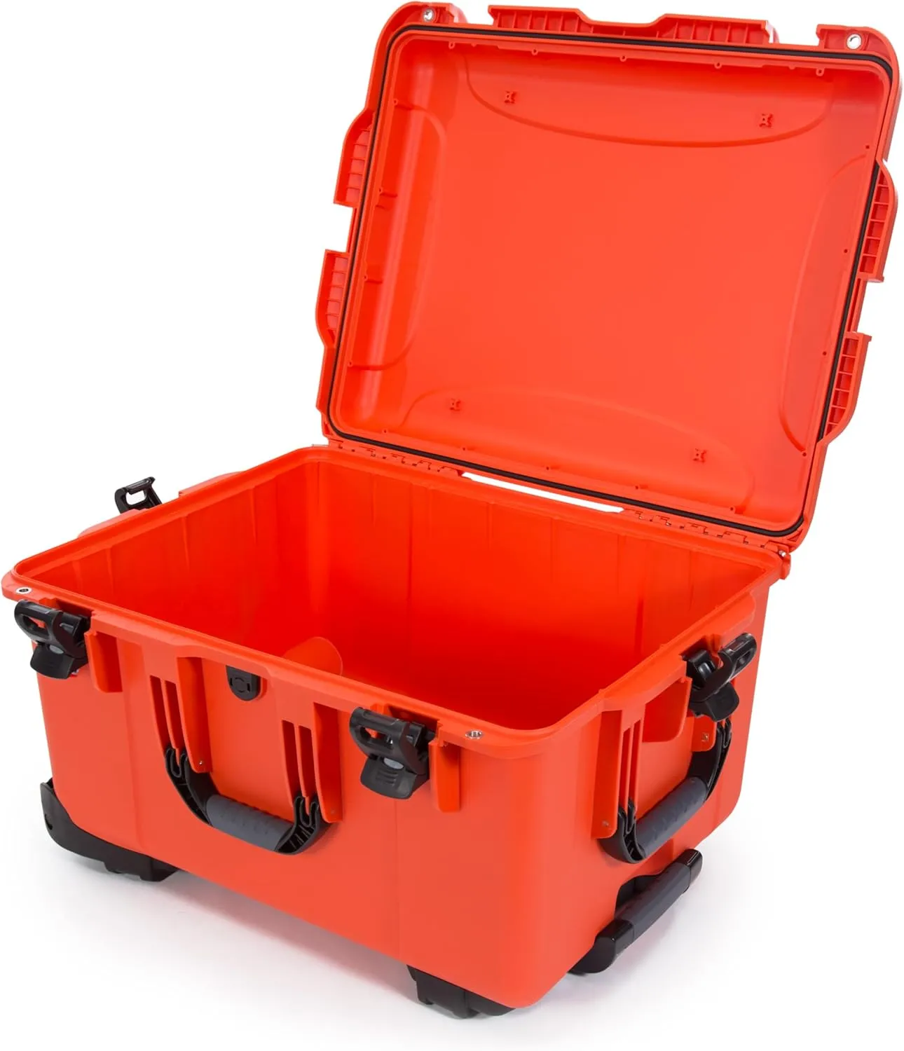 Nanuk 960 Survival Gear Storage Case w/Wheels-for Preppers, Survivalist, First Aid and Emergencies - Waterproof, Dustproof, and Impact Resistant-Empty (Orange)