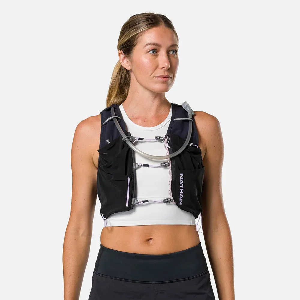 Nathan | Pinnacle Pro 12L Hydration Race Vest | Women's | Black/Lilac Breeze