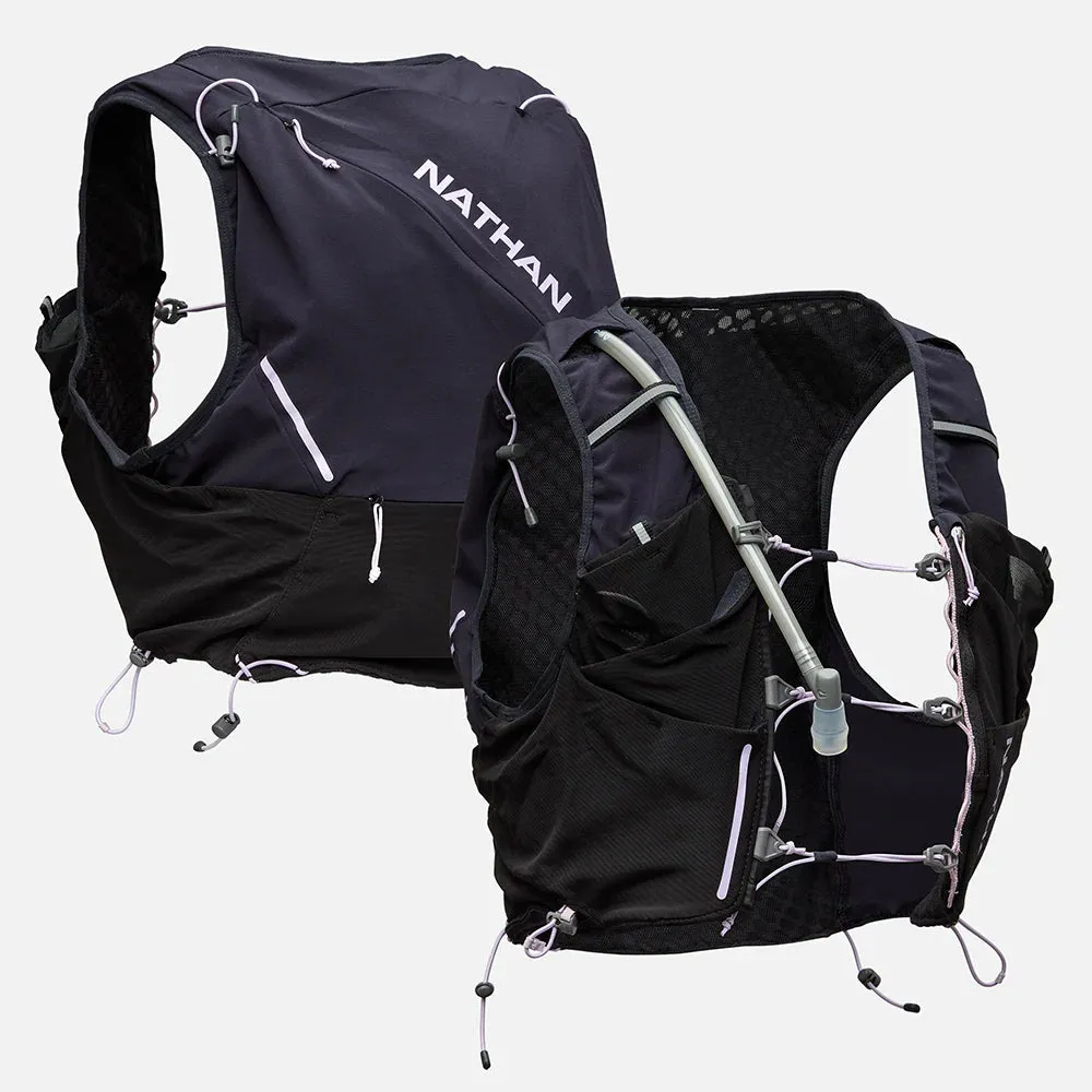 Nathan | Pinnacle Pro 12L Hydration Race Vest | Women's | Black/Lilac Breeze