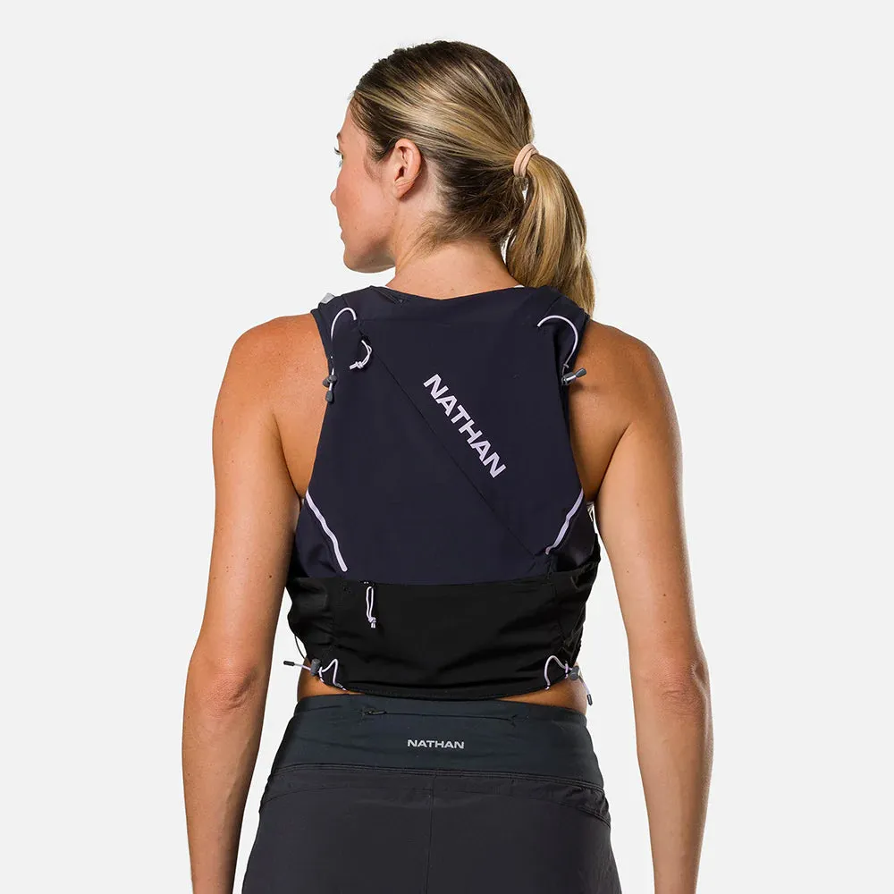 Nathan | Pinnacle Pro 12L Hydration Race Vest | Women's | Black/Lilac Breeze