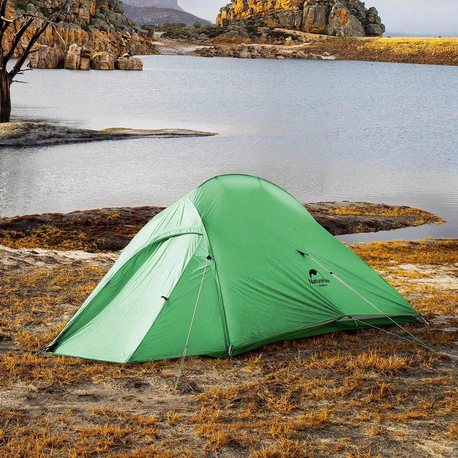 Naturehike Cloud Up Free Standing 2 Person Backpacking Tent Ultralight Nylon Double Layer Camping Tents for Two Person