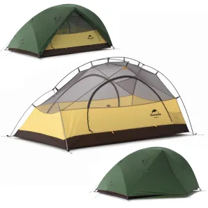 Naturehike Star River 2 Person Backpacking Tent, Double Layer Ultralight Two Person Tent for Camping Hiking, 2 Man Lightweight Tent for Cycling, Bikepacking Forest Green