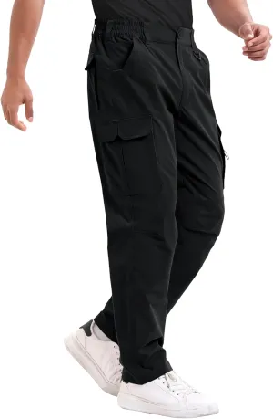 NATUVENIX Tactical Pants for Men, Ripstop Lightweight Cargo Work Pants for Men Water Resistant Mens Hiking Pants Outdoor