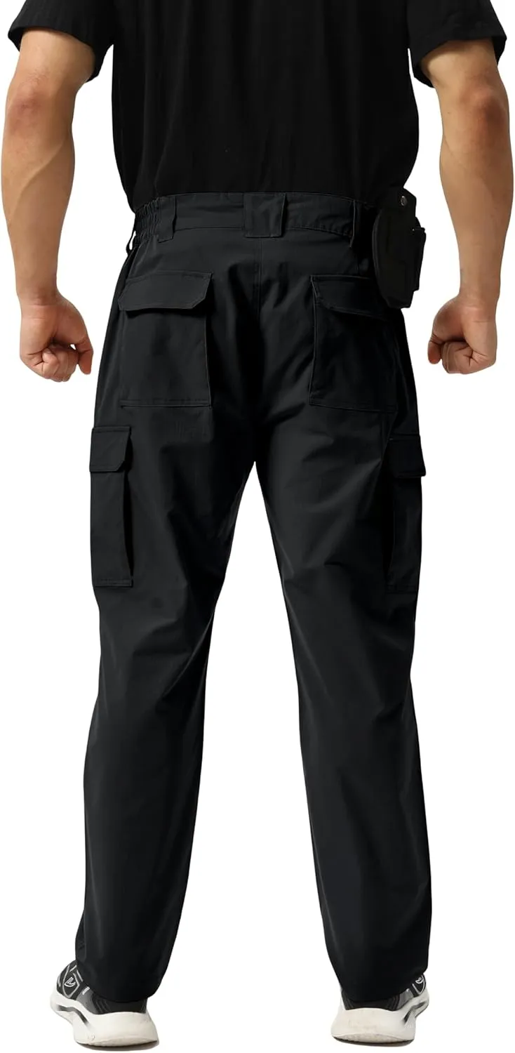 NATUVENIX Tactical Pants for Men, Ripstop Lightweight Cargo Work Pants for Men Water Resistant Mens Hiking Pants Outdoor