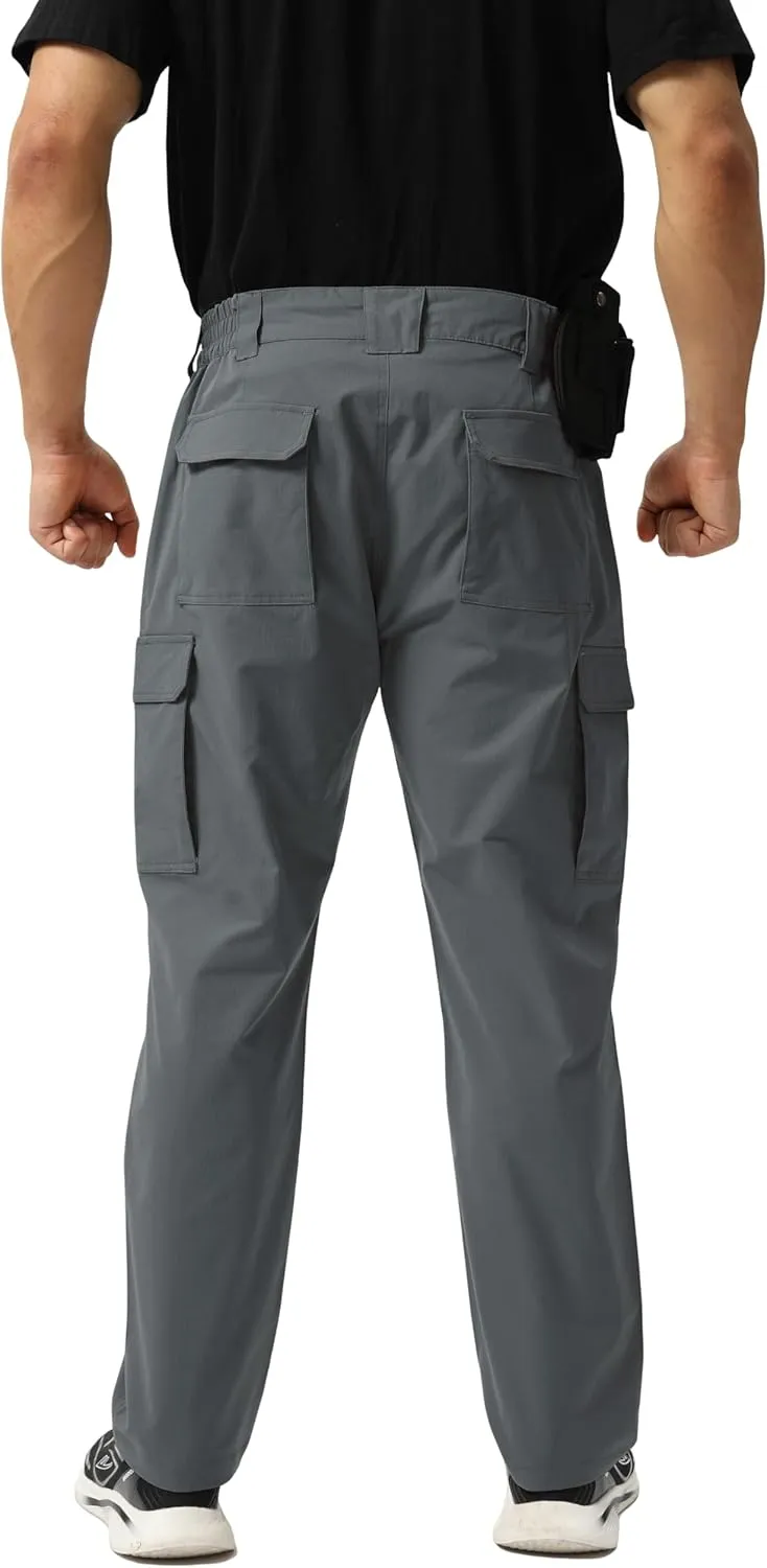 NATUVENIX Tactical Pants for Men, Ripstop Lightweight Cargo Work Pants for Men Water Resistant Mens Hiking Pants Outdoor
