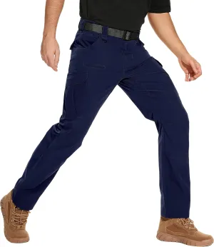 NATUVENIX Tactical Pants for Men, Water Resistant Hiking Cargo Pants Lightweight Outdoor Work Pants for Men Ripstop