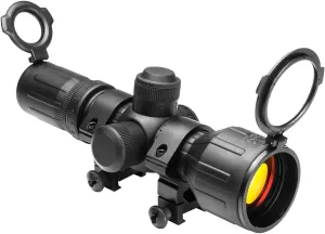 NcStar SEECR3942R Rubber Armored Compact Series 3-9x42 Red & Green Ill. Rubber Scope/rings/ruby Lens