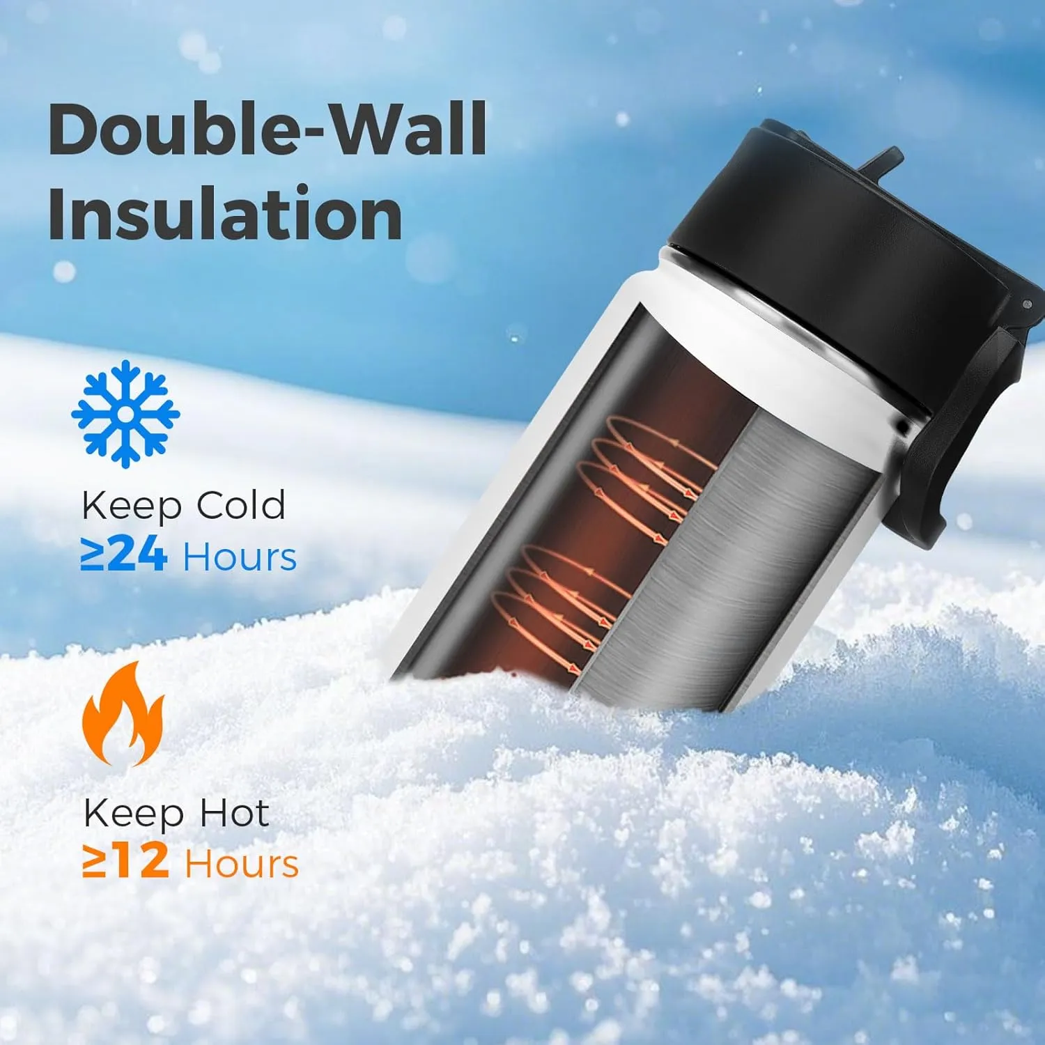 Neihepal 22 oz Insulated Kids Water Bottle with Straw Lid Bulk 8 Pack,Reusable Double Wall Vacuum Metal Thermos Keeps Cold and Hot,18/8 Stainless Steel Sports Bottles for Gym School(Eight Color,8Set)
