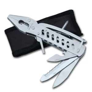 New Stainless Steel Maxam Multi Tool 14 Function Tool by Maxam with Heavy-Duty Kelvlon Sheath
