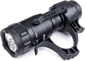 NEXTORCH TA21 Set Tactical Flashlight High Lumens, 1300 Lumens White Light and Red Light Rechargeable Flashlight with 4 Modes & Strobe & Ceramic Glass Breaker, Tactical Rings Included for Outdoor Use