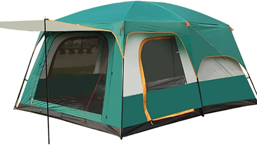 NIEH Outdoor Yurt Tent 5-8 Person Large Family Camping Tents for Festival, Hiking with Living Room and Separate Rooms 4 Season Tents Big Family Shelter Waterproof Tent