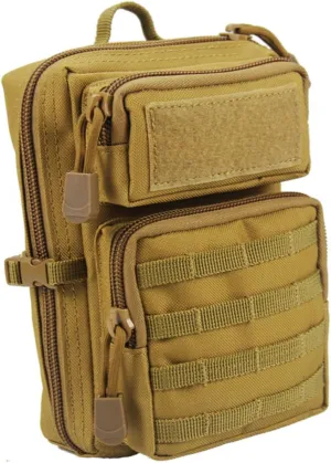 NOLITOY First Aid Pouch Small Medical Bag for Hiking and Camping Wear Resistant Outdoor Storage Bag with Shoulder Strap Compact Nursing and Medicine Pouch
