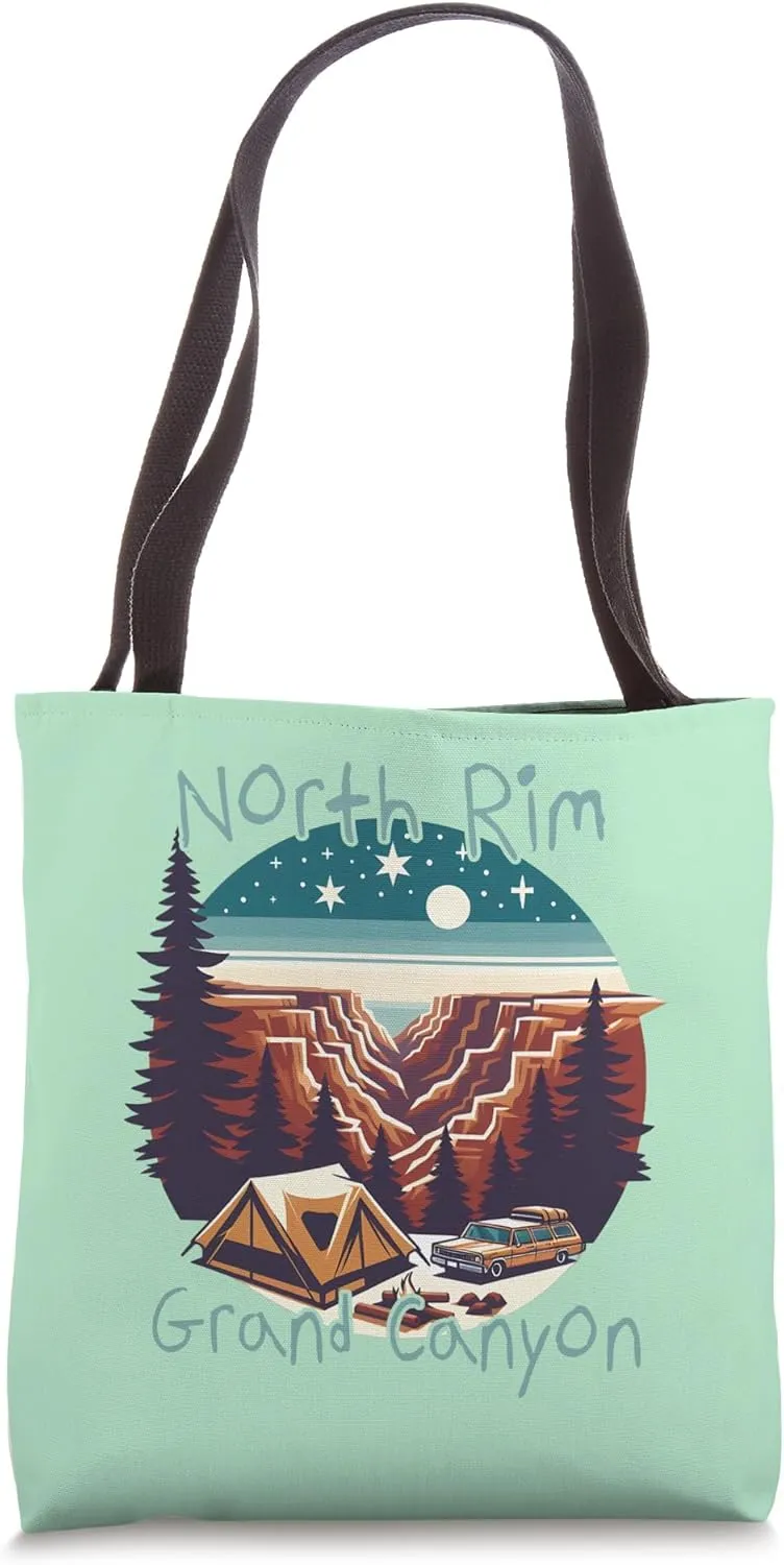 North Rim Grand Canyon Camping Tote Bag