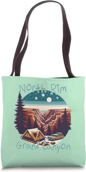 North Rim Grand Canyon Camping Tote Bag
