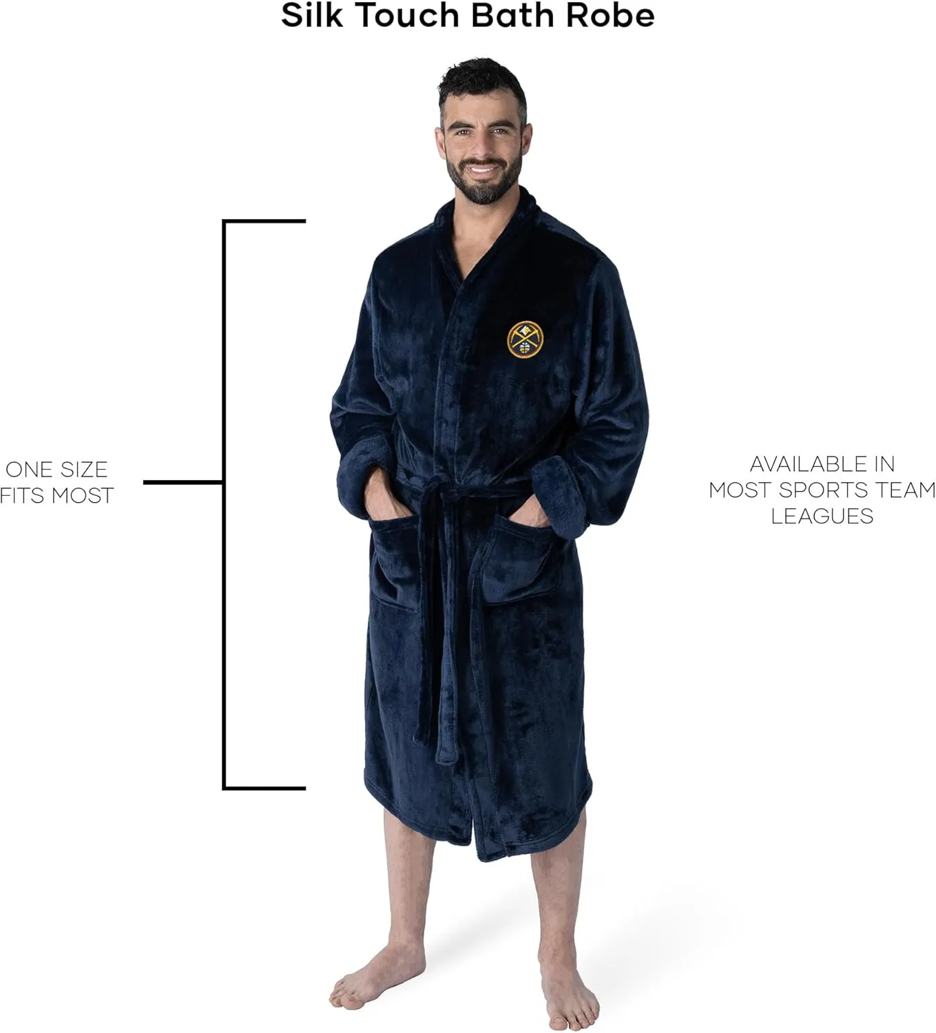 Northwest NBA Silk Touch Bath Robe, Large/X-Large