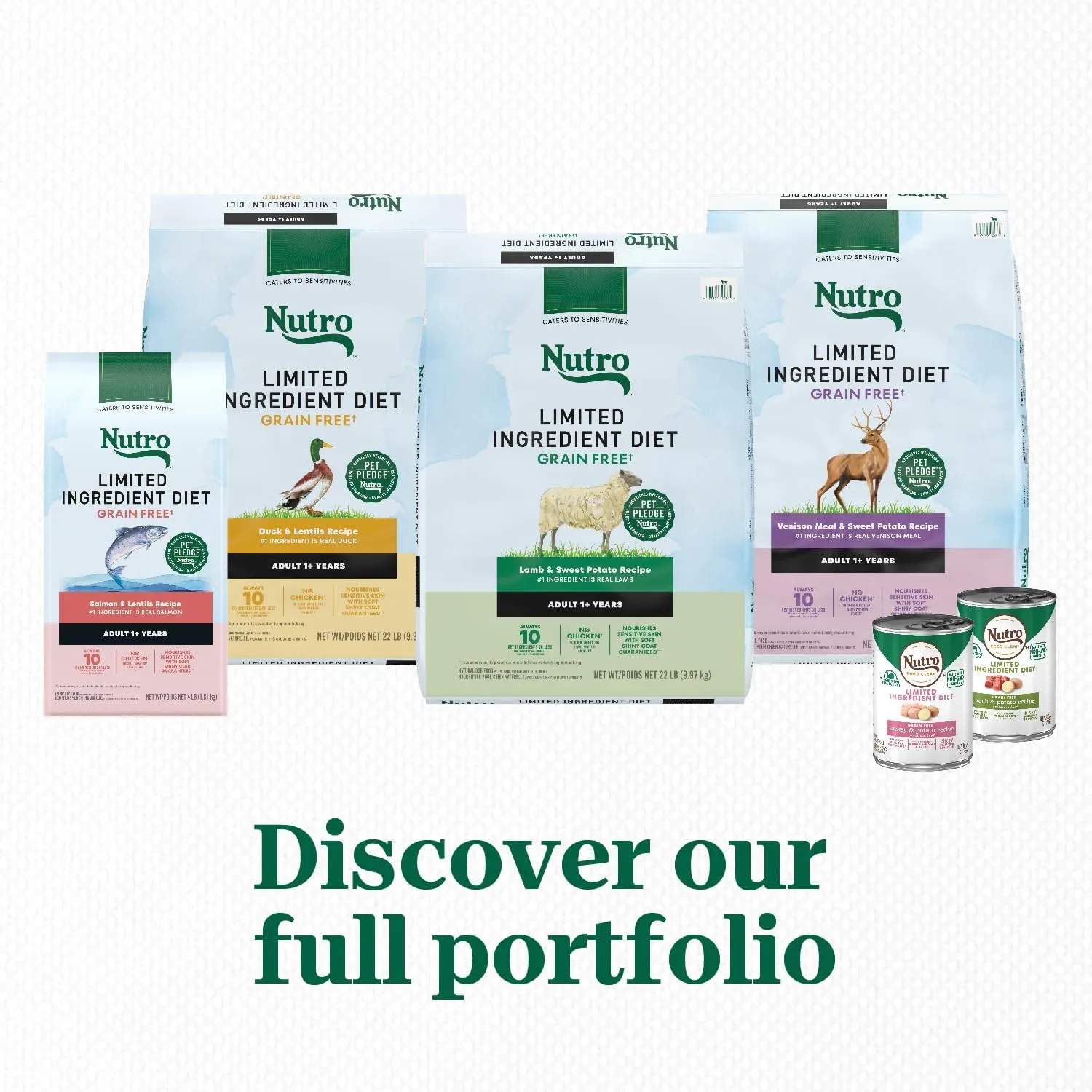 Nutro Limited Ingredient Diet Large Breed Adult Dry Dog Food, Lamb & Sweet Potato Recipe, 22 lbs.