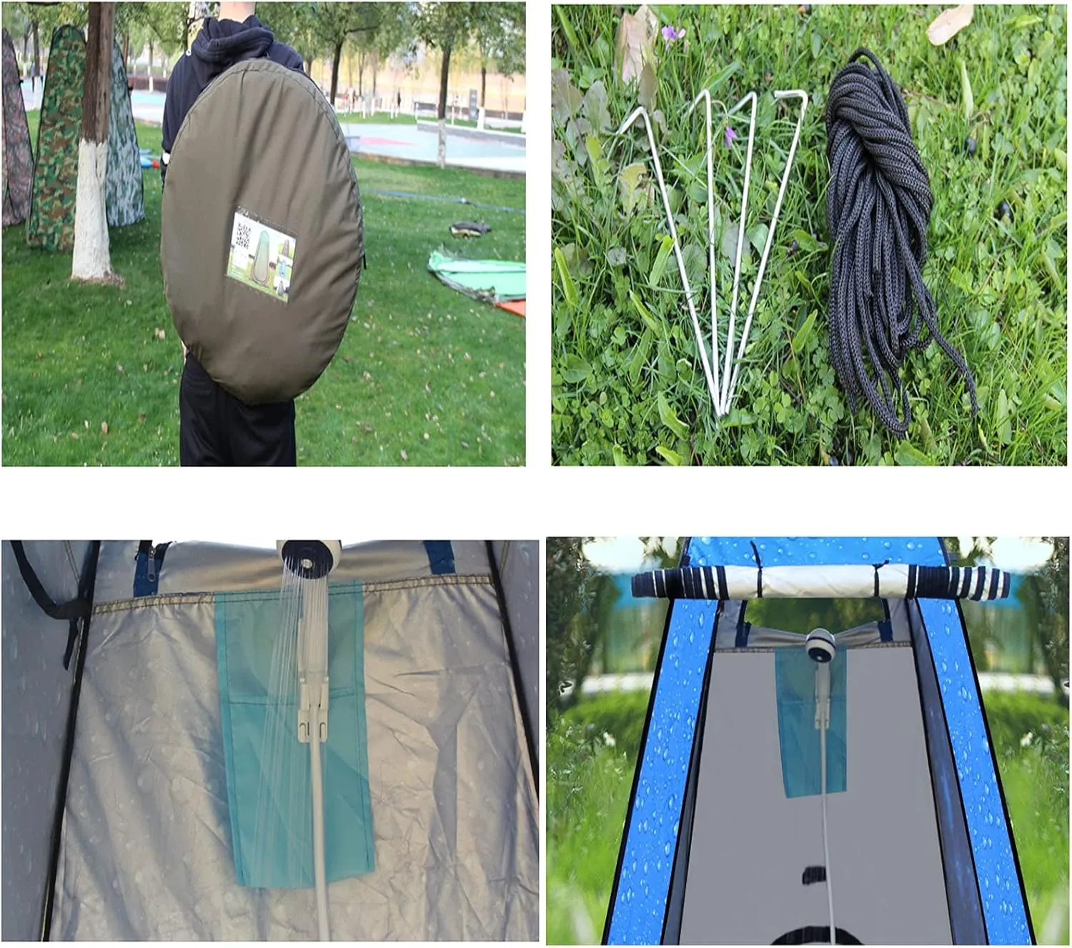 Outdoor Bathing Tents Tents with Showers Portable Tents for Household Use Fishing and Swimming Changing Clothing Covers to Cover Rural Toilet Artifacts (A 150cm)