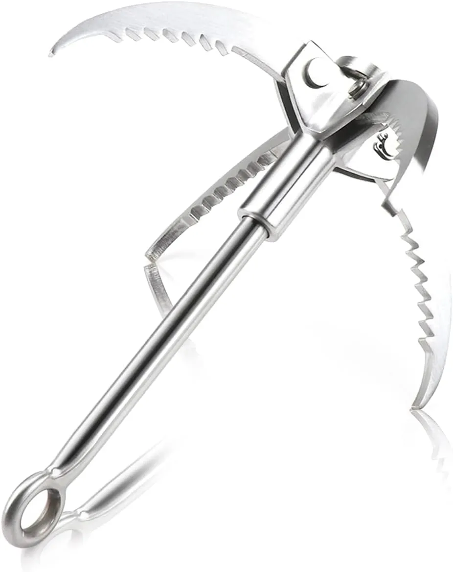 Outdoor Climbing Hook, Climbing Claw, Fishing Anchor Hook, Outdoor Survival Tool, Stainless Steel Climbing Equipment, Collapsible, Self-Defense Tool, Hunting Equipment, Camping Equipment