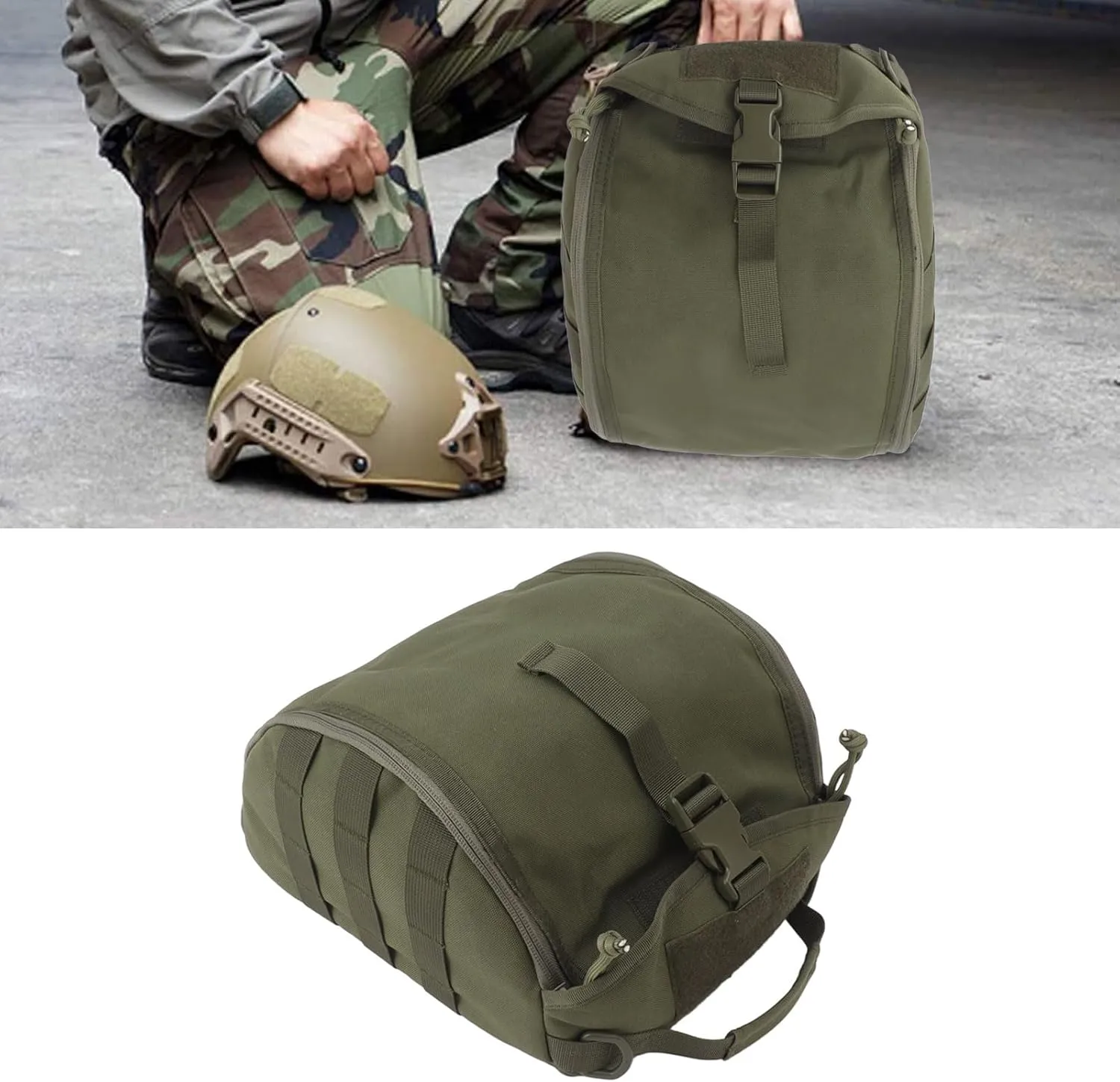 Outdoor Helmet Bag Nylon Waterproof Motorcycle Bike Bicycle Helmet Bag Portable Emergency Kit for Camping Hiking