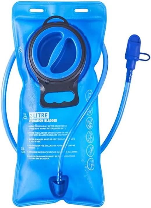 Outdoor Hydration Bladder 2L Leak Proof Water Reservoir for Cycling, Hiking, Camping, Rock Climbing, BPA Free, SGS Professional Certification