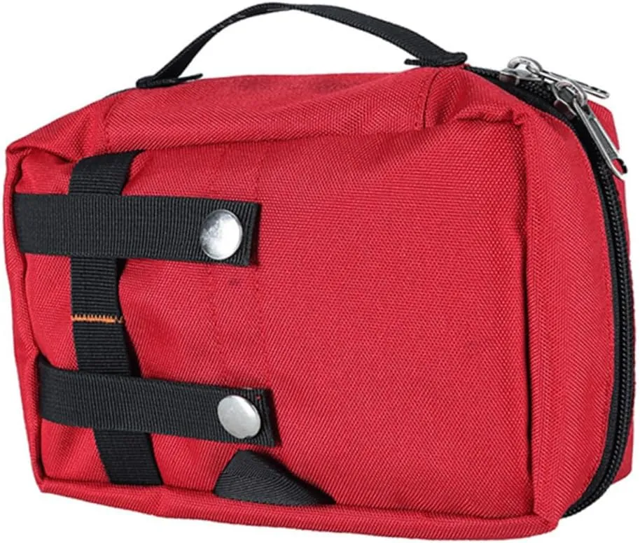 Outdoor Medical Bag Earth Tones First Aid Bag Waterproof Pouches Accessories for Crutches Medical Pouch Crutch Handle Covers Makeup Medical Bag Red Pearlescent First Aid Kit/2682, 21213