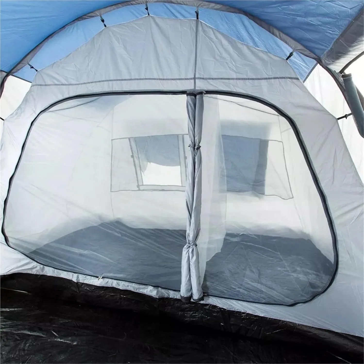 Outdoor Rainproof and Windproof Camping Tunnel Tent Large Space Camping Tent Pole Multi-Person Camping Tent