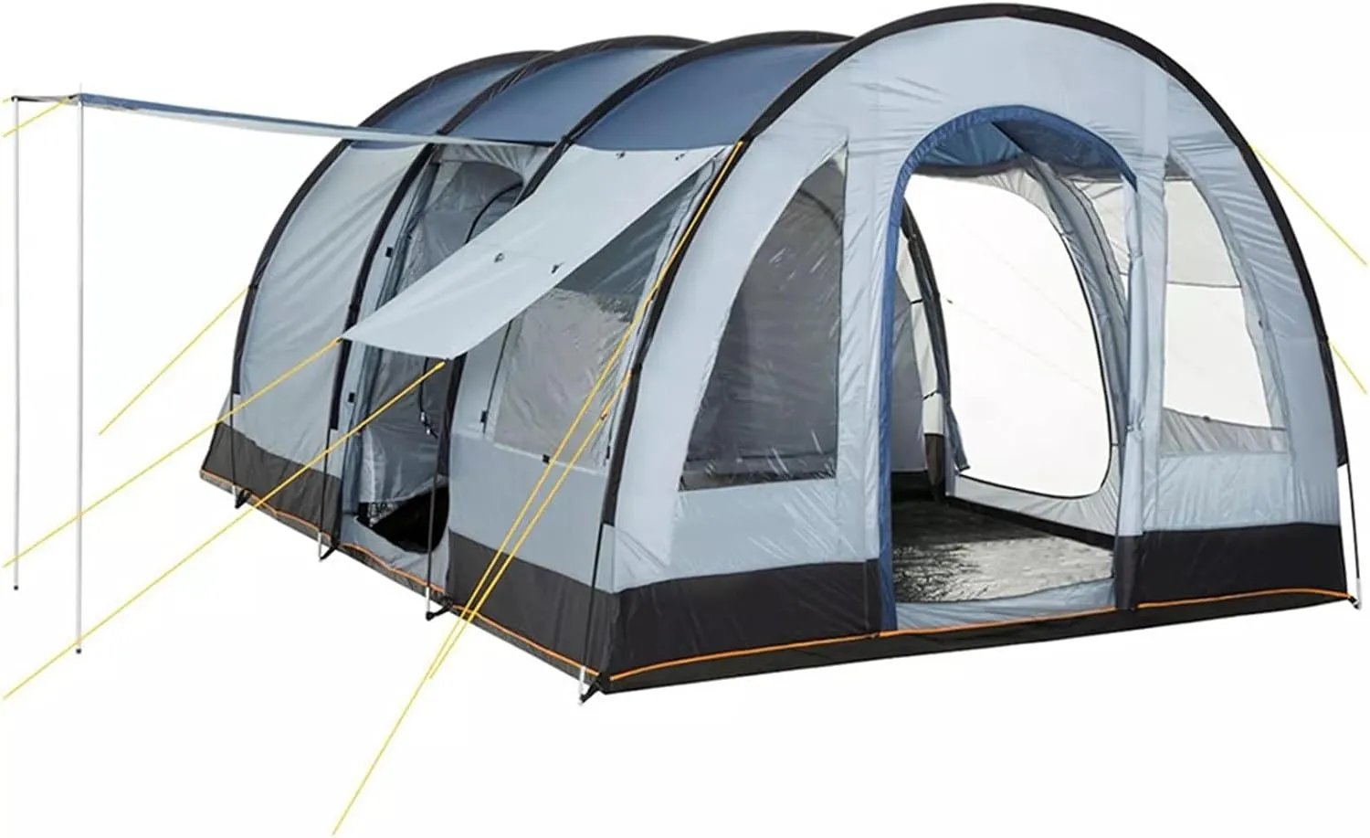 Outdoor Rainproof and Windproof Camping Tunnel Tent Large Space Camping Tent Pole Multi-Person Camping Tent