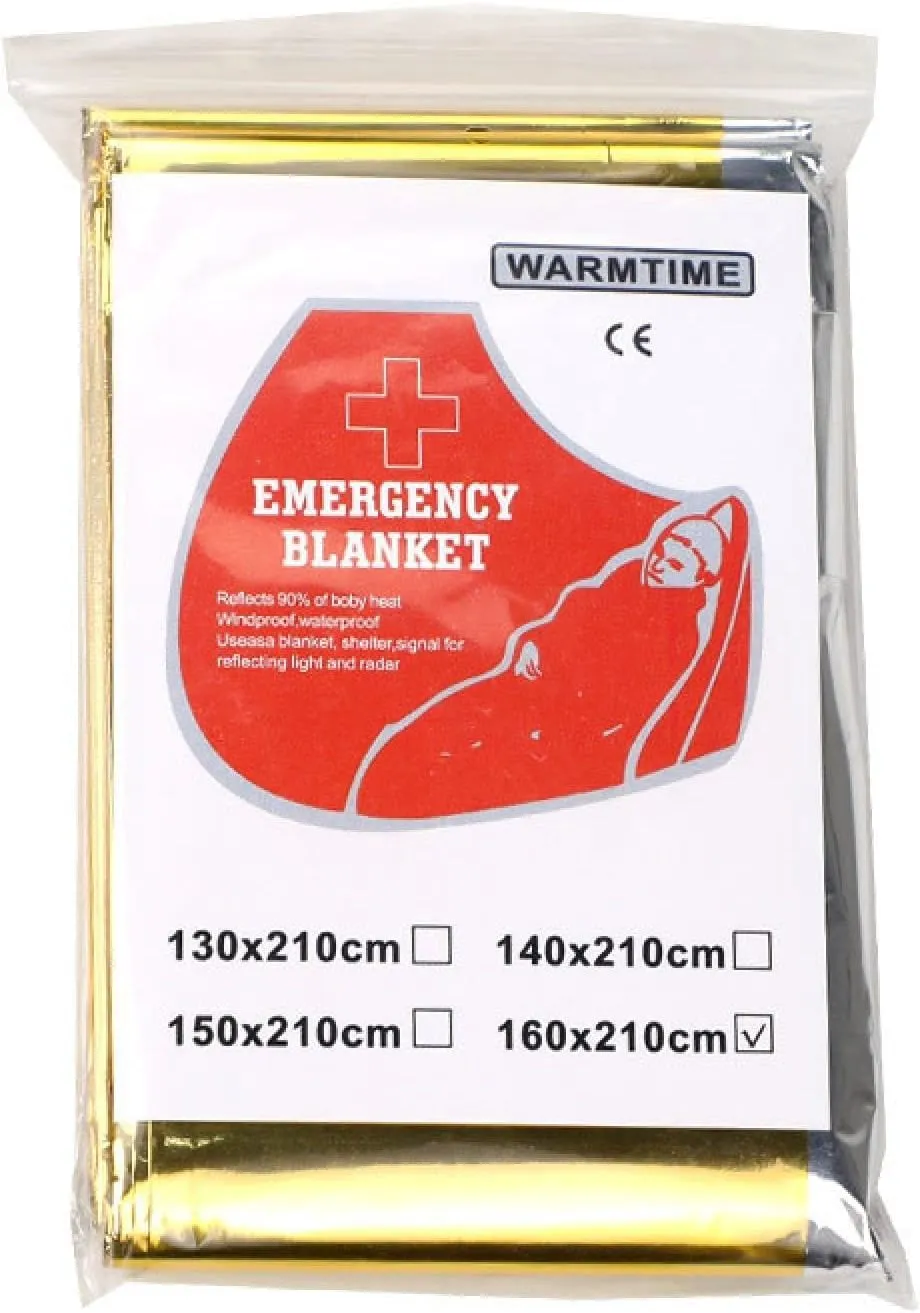 Outdoor Survival Insulation Blanket, First aid Blanket, Marathon Double-Sided Silver Emergency Survival Equipment