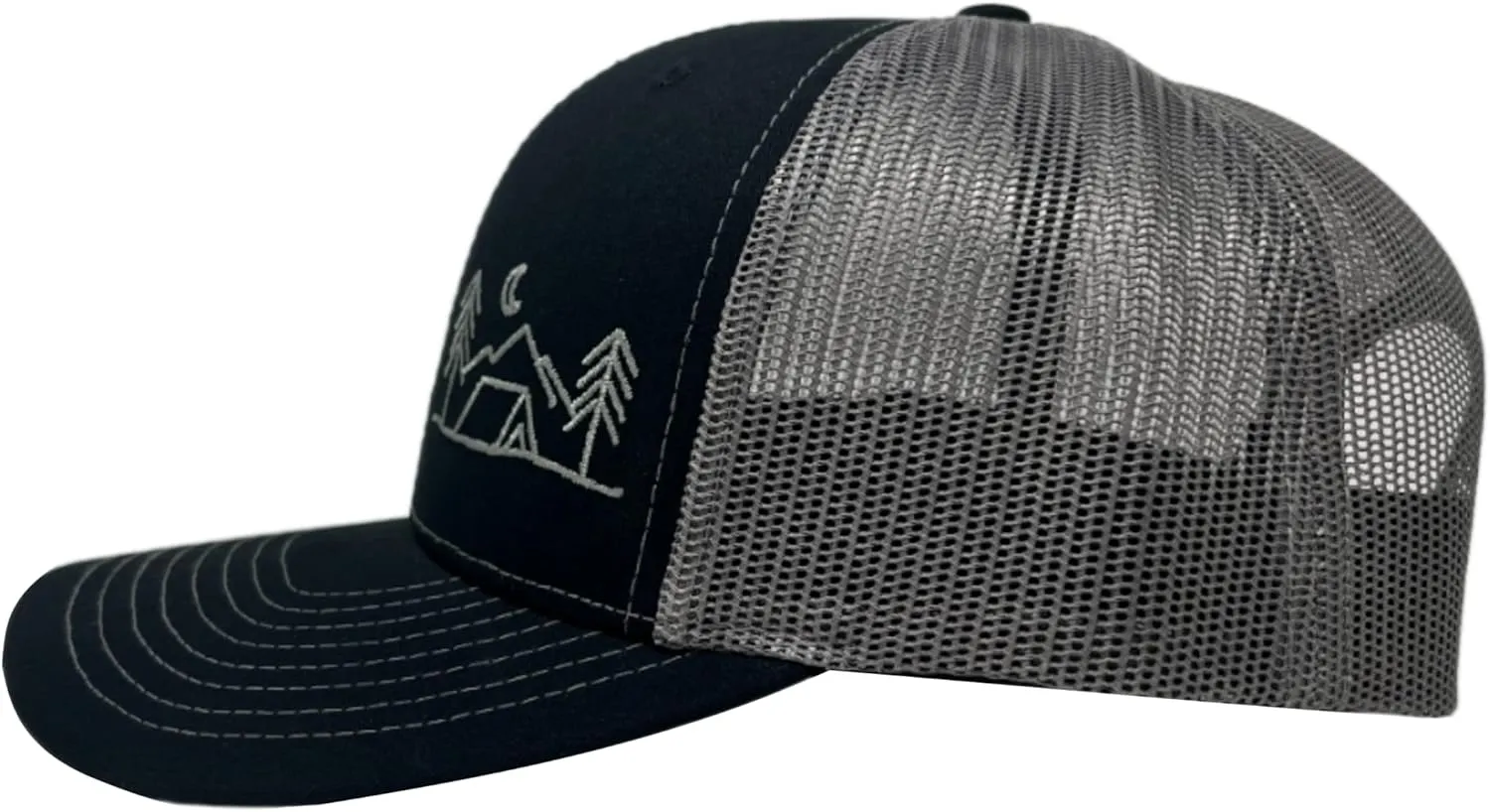 Outdoor Trucker Hat Snapback - Tent Camping Design