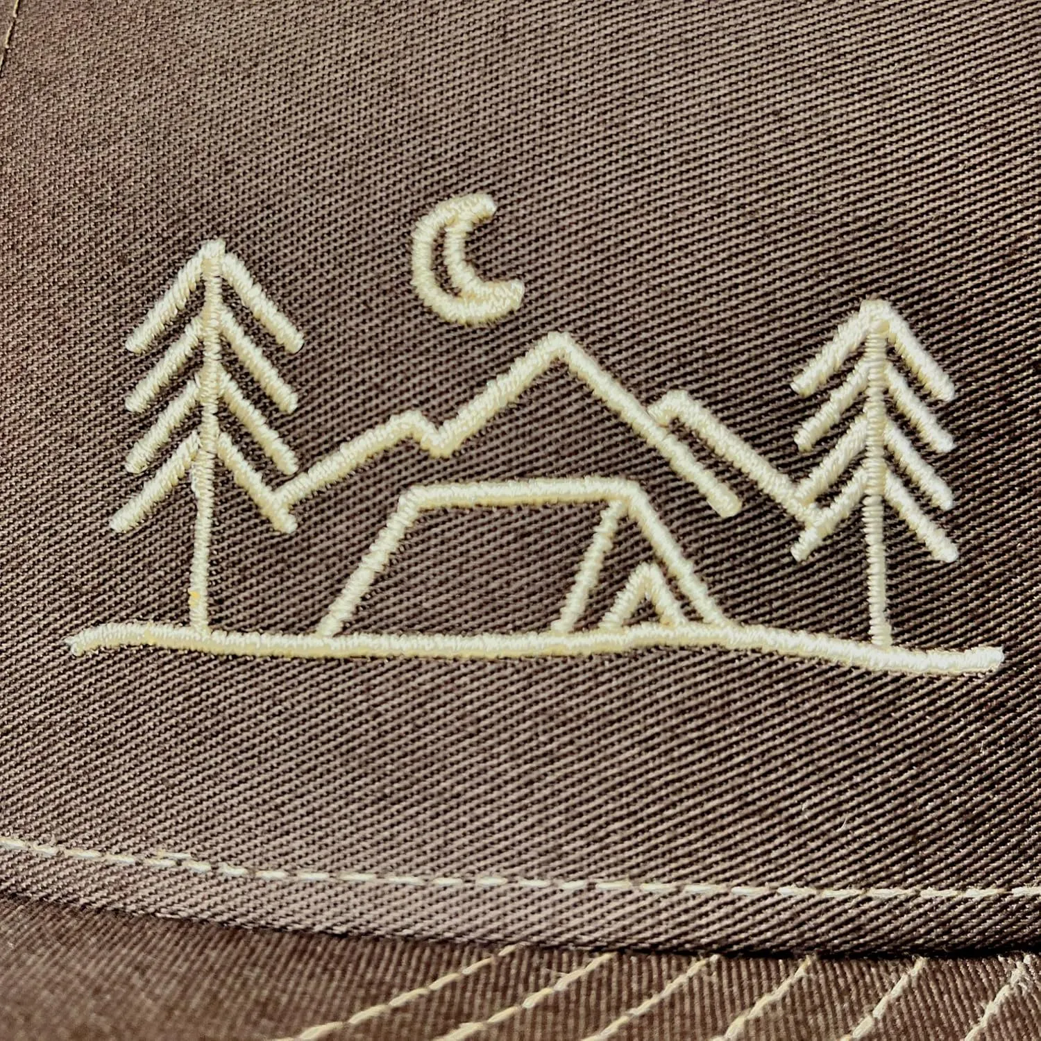 Outdoor Trucker Hat Snapback - Tent Camping Design