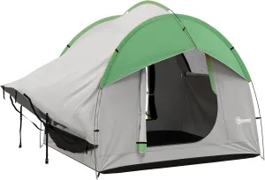 Outsunny SUV Tent, 2000mm Waterproof Truck Tent with 3 Doors and Mesh Window, for 5-6 Person Camping Outdoor Travel, 7.5' L x 6.9' W x 6.9' H