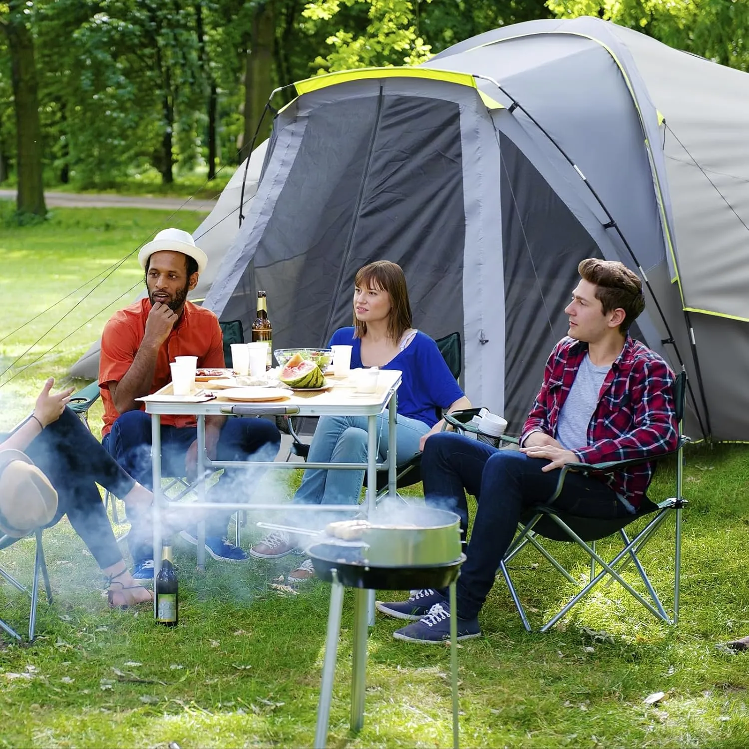 Outvita 8/10 Person Camping Tent, Large 2 Room Family Tent with Weatherproof Instant Cabin Shelter with Rainfly & Carry Bag for Backpacking Hiking Car Traveling…
