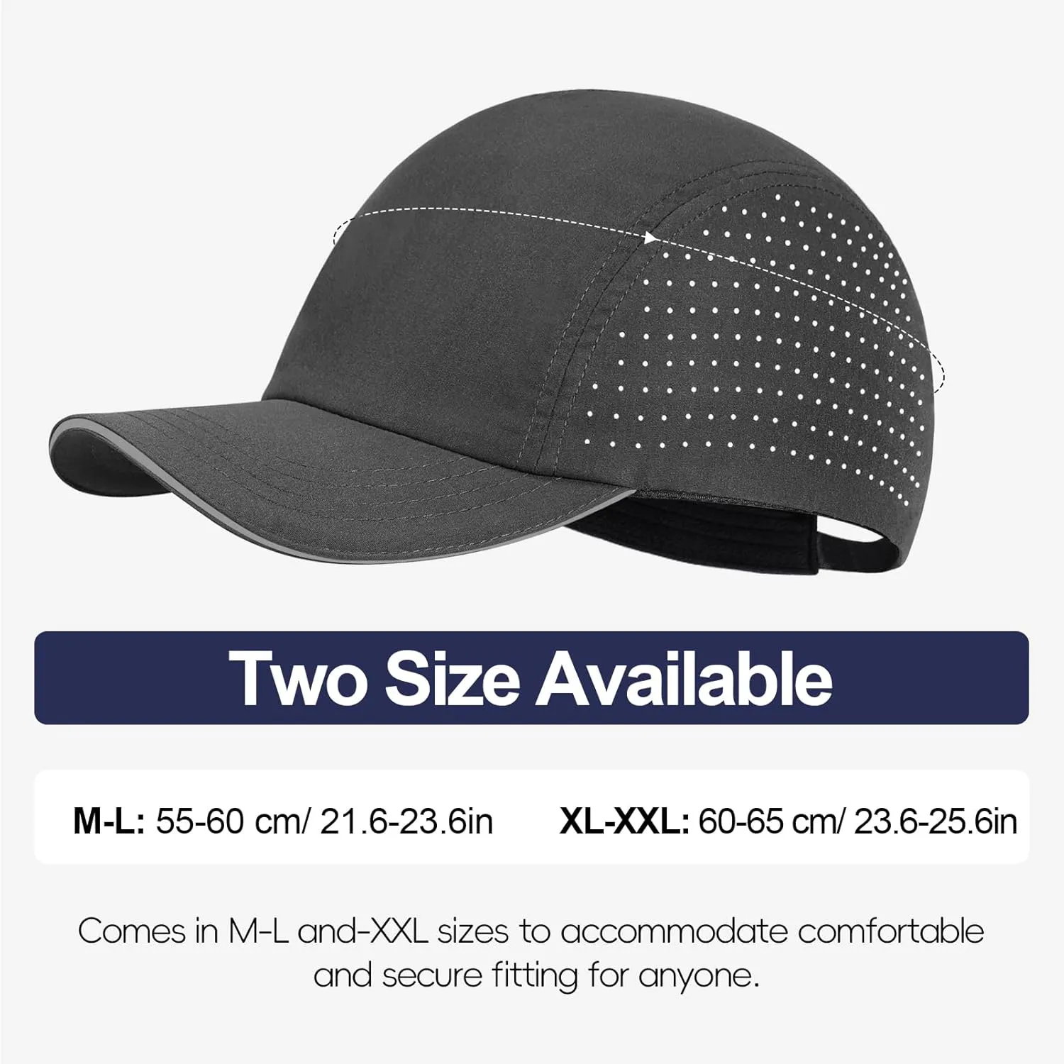 Oversize XXL Running Caps Quick Dry Baseball Caps Cooling Breathable Mesh Hats for Big Heads, Men Dry Fit Hats for Workouts