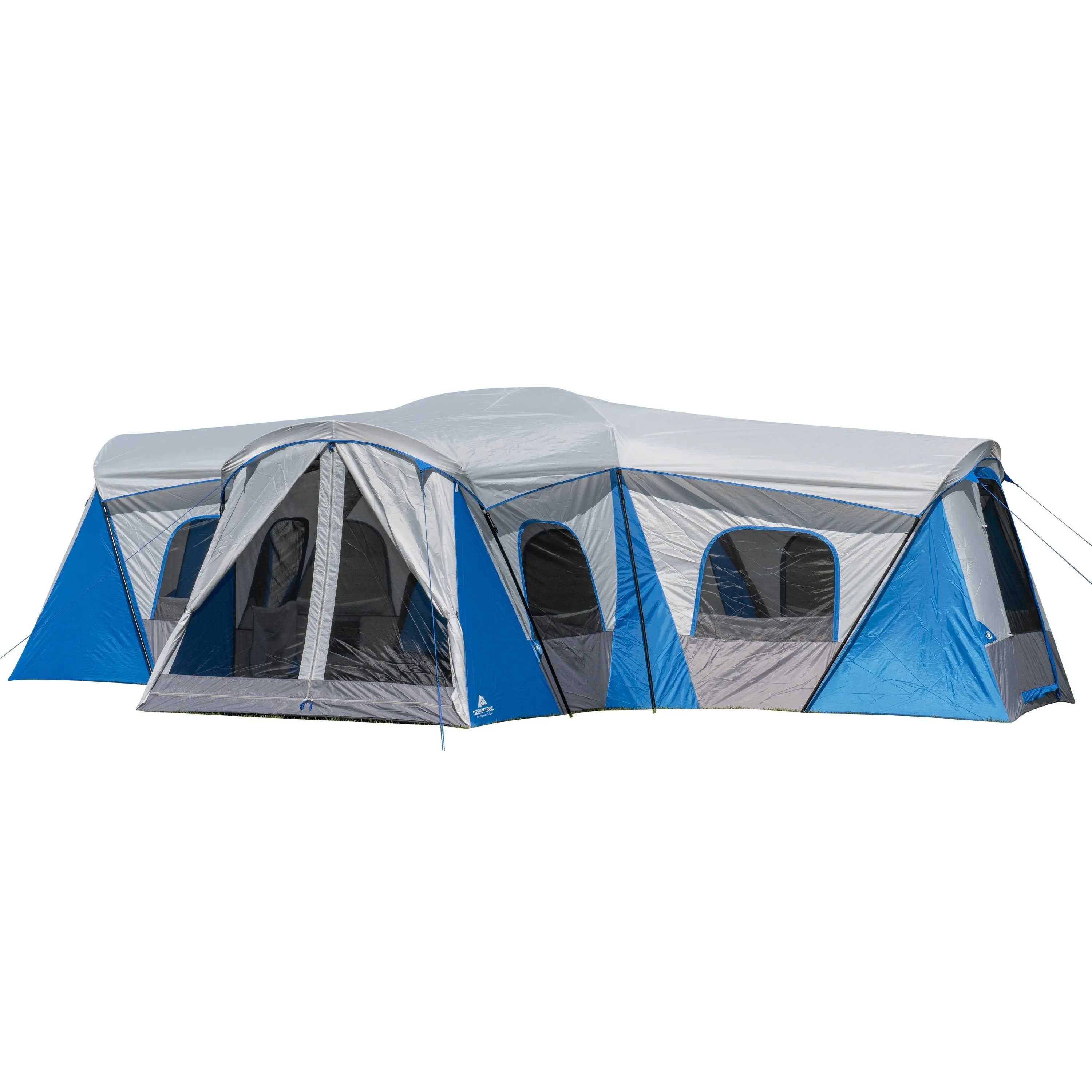 Ozark Trail Hazel Creek 16-Person Family Cabin Tent with 3 Rooms and 3 Entrances