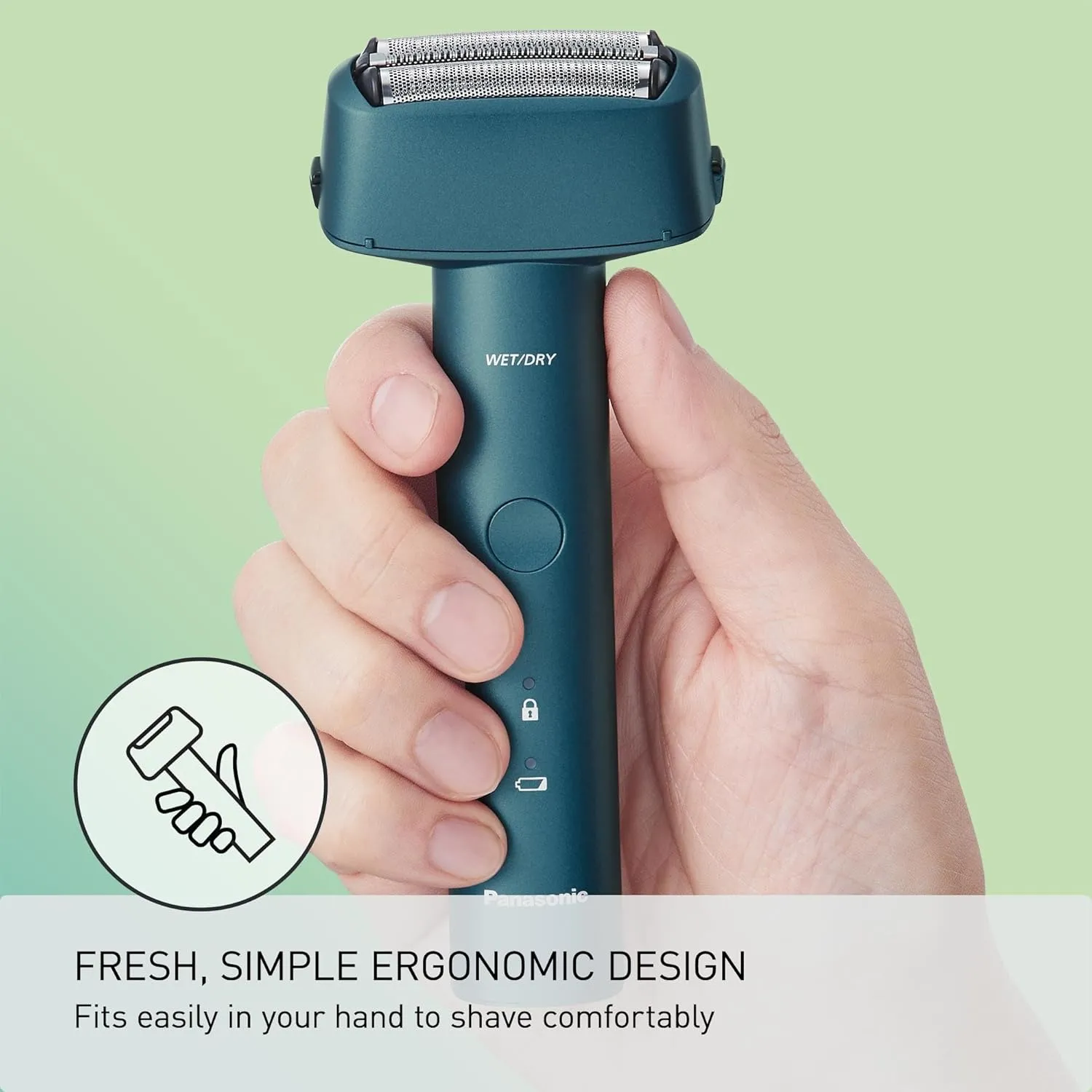Panasonic Electric Razor for Men, Wet Dry Shaver with 3-Blade Cutting System, Ergonomic Handle and USB-C Charging- ES-RM3B-A