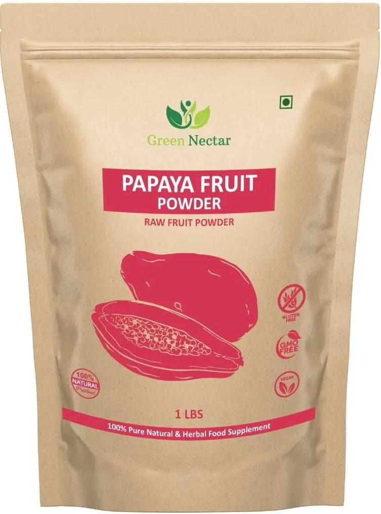Papaya Fruit Extract Powder 1lb, Digestive Super Food for Skin (16 Ounces(1 Pack))