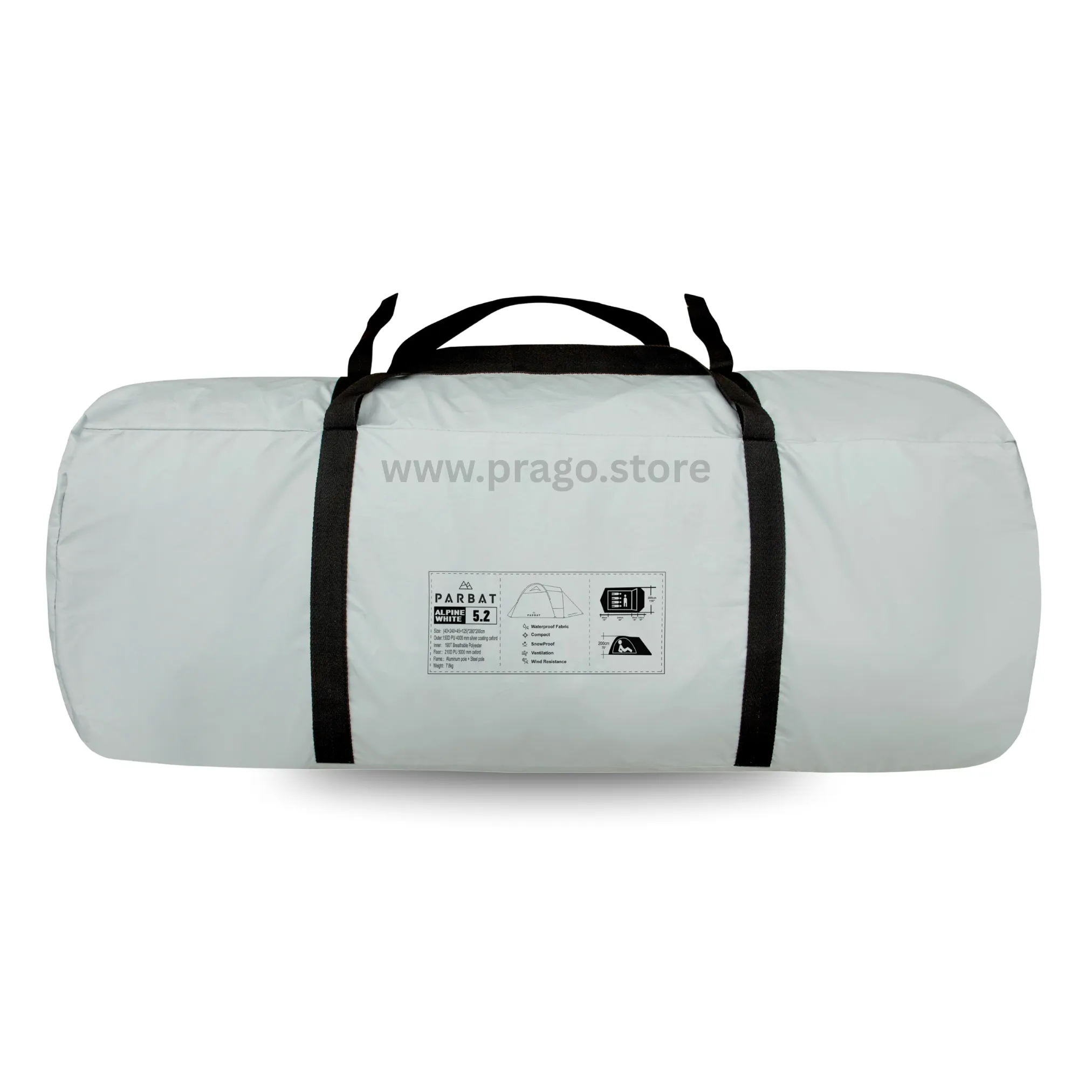 PARBAT - ALPINE 5.2 | 2 ROOM | 100% SNOW PROOF & WATER PROOF | SIZE 5-6 PERSON (ONLY OFF-WHITE)