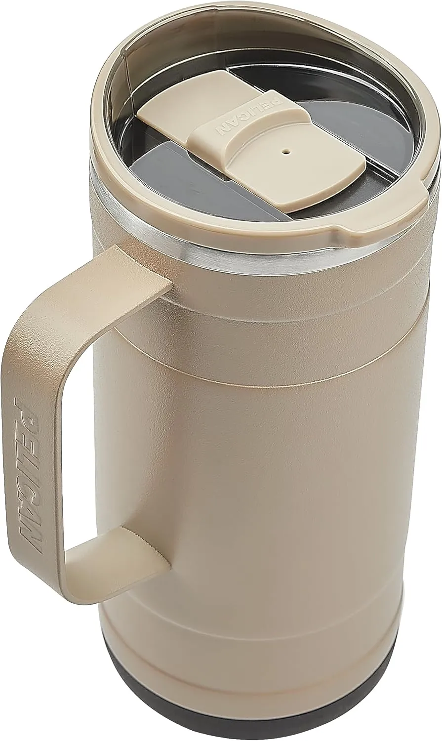 Pelican Hydration Pelican Ridge™ 18 oz Vacuum Insulated Tumbler - Recycled Stainless Steel Double Wall Travel with Dual Lid, Powder Coated Insulated Coffee Mug For Hot Cold Drinks, Desert