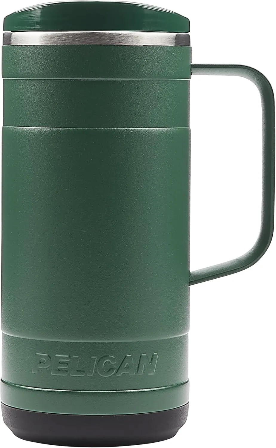 Pelican Hydration Pelican Ridge™ 18 oz Vacuum Insulated Tumbler - Recycled Stainless Steel Double Wall Travel with Dual Lid, Powder Coated Insulated Coffee Mug For Hot Cold Drinks, Hunter