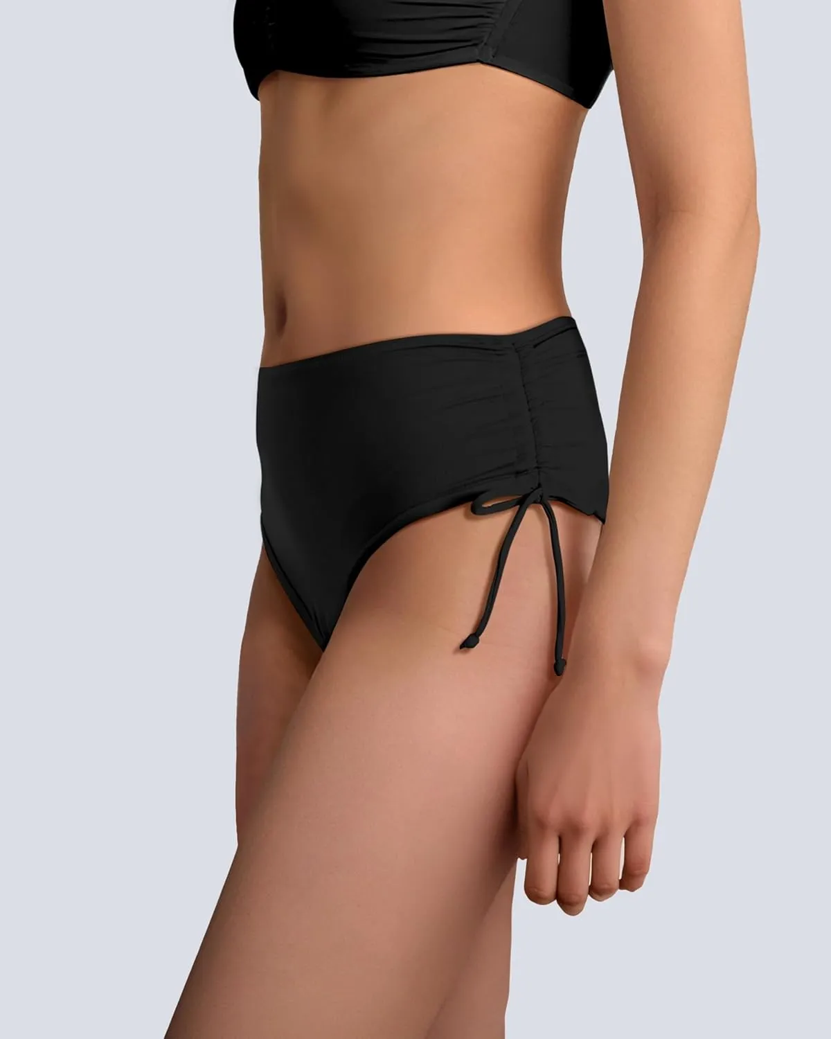 Period Swimwear Bikini Bottoms Full Coverage Swim Bathing Suit Side Tied Leakproof Menstrual Swimsuit for Teens Girls