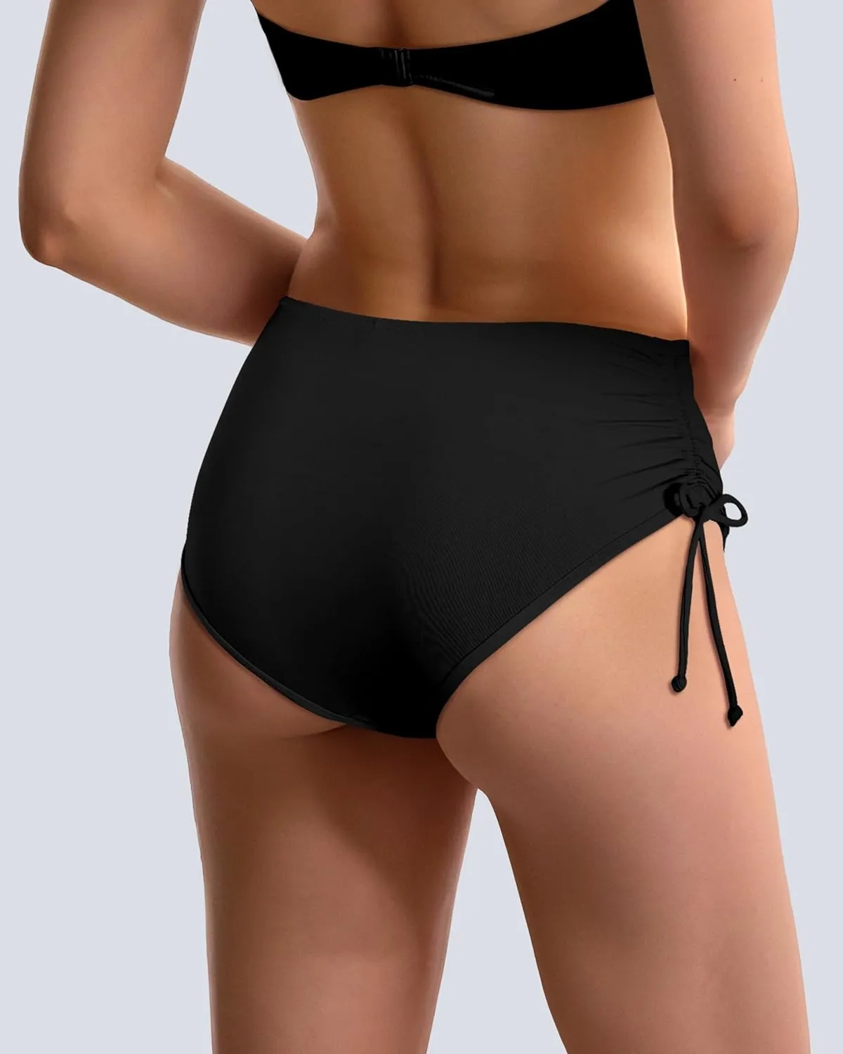 Period Swimwear Bikini Bottoms Full Coverage Swim Bathing Suit Side Tied Leakproof Menstrual Swimsuit for Teens Girls