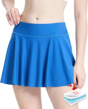 Period Swimwear Leakproof Swim Skirt Waterproof Menstrual Swimsuit with Pocket for Women Teens Girls