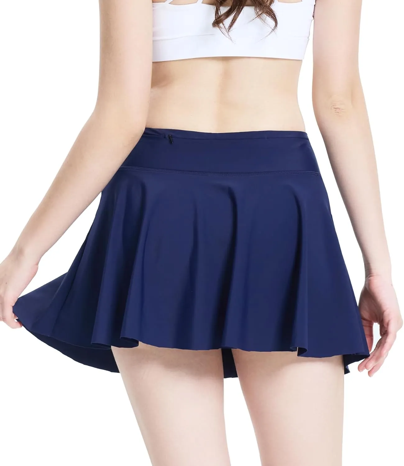 Period Swimwear Leakproof Swim Skirt Waterproof Menstrual Swimsuit with Pocket for Women Teens Girls