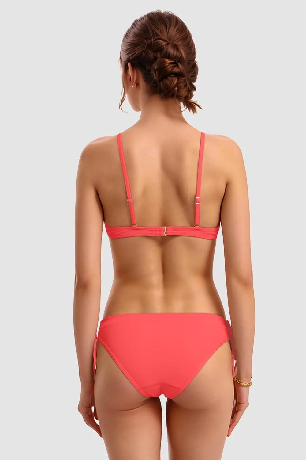 Period Swimwear Triangle Bikini Sets Two Piece Leakproof Menstrual Swimsuit Tie Side Bathing Suit for Girls