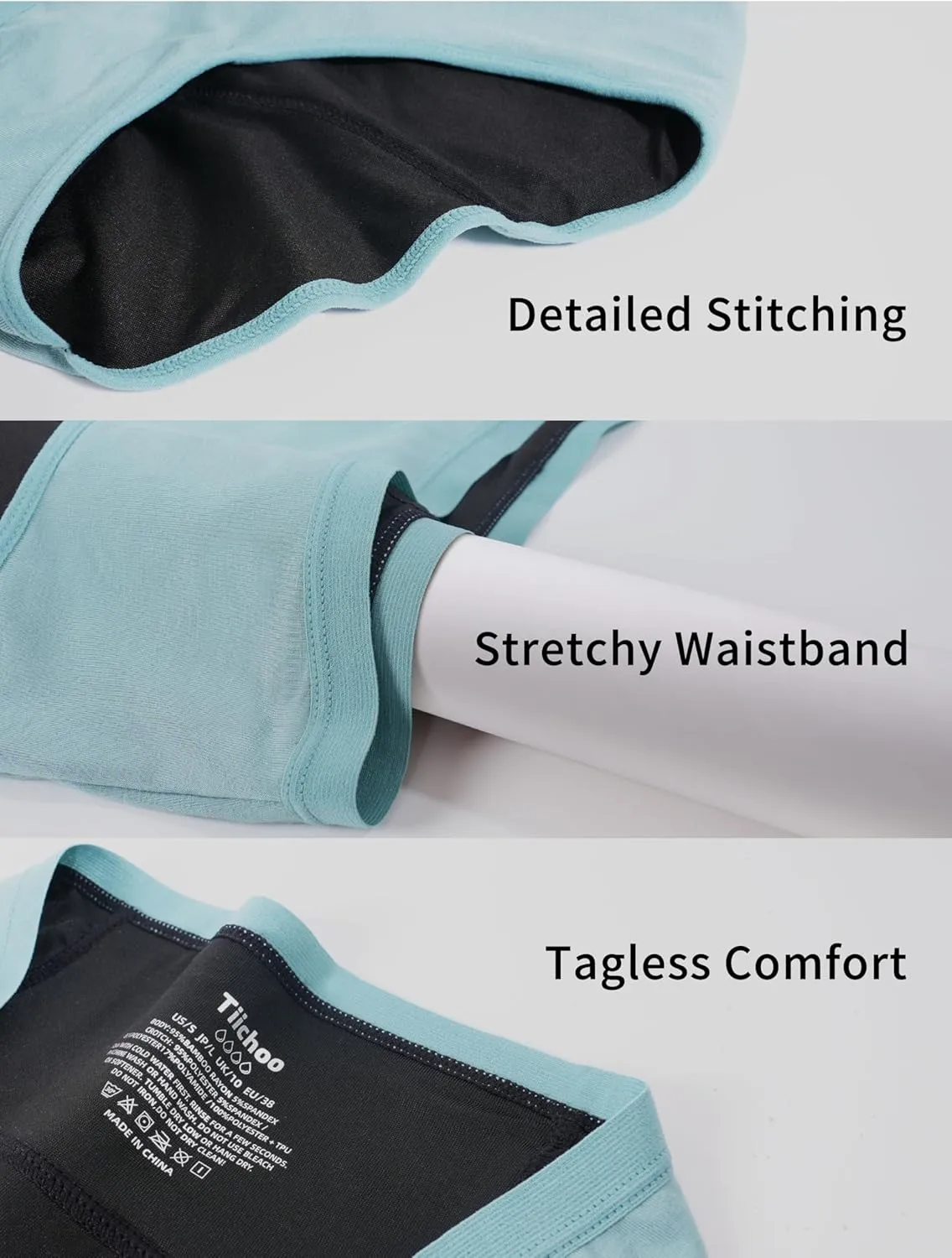 Period Underwear for Women Heavy Flow Soft Menstrual Panties Teens Ladies Leakproof Incontinence 5 Pack