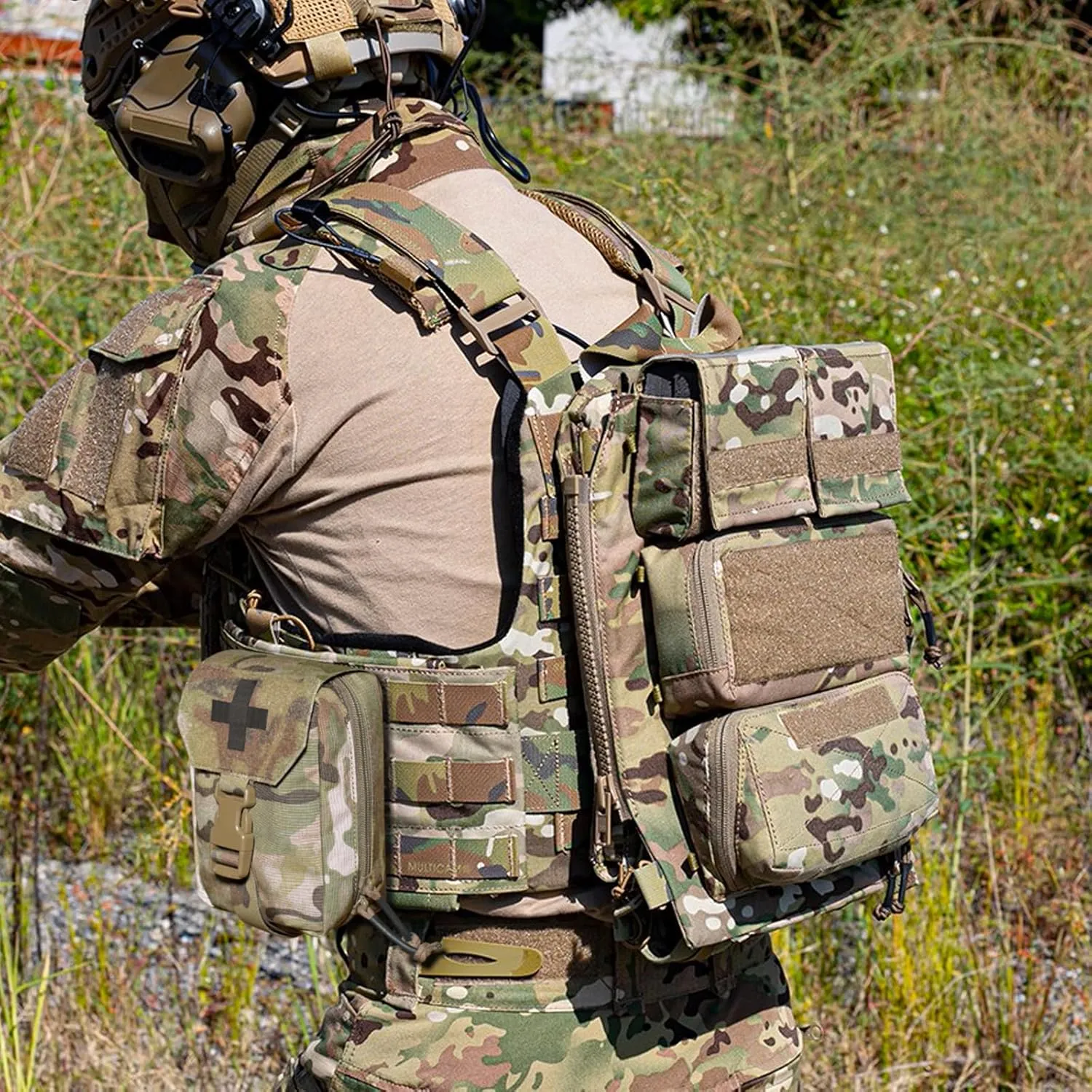PETAC GEAR Tactical Rip Away Medical IFAK Pouch Tear Off First Aid EDC Pouches Molle & Belt Outdoor Emergency Survival Bag