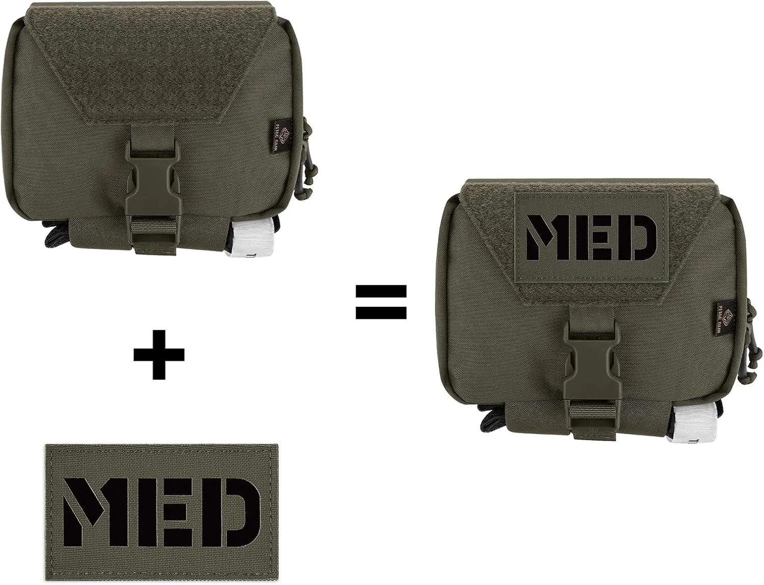 PETAC GEAR Tactical Rip Away Medical Pouch Tear Off First Aid IFAK Pouch Molle & Belt Horizontal Outdoor Emergency Survival Bag …