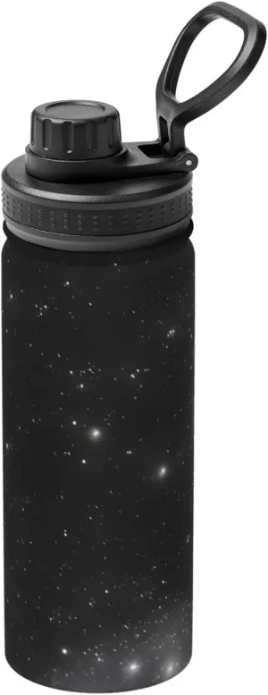 PHAYAH Black And White Galaxy Camping Hiking Hydration Flask Stainless Steel, Double Walled & Vacuum Insulated Water Bottle