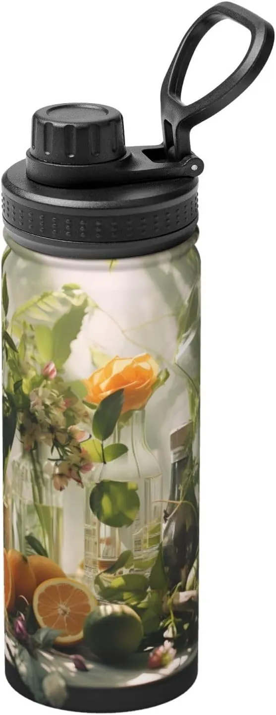 PHAYAH Fancy Camping Hiking Hydration Flask Stainless Steel, Double Walled & Vacuum Insulated Water Bottle